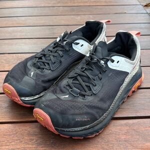 Altra Black and Red Olympus 4 Trail Running Shoes